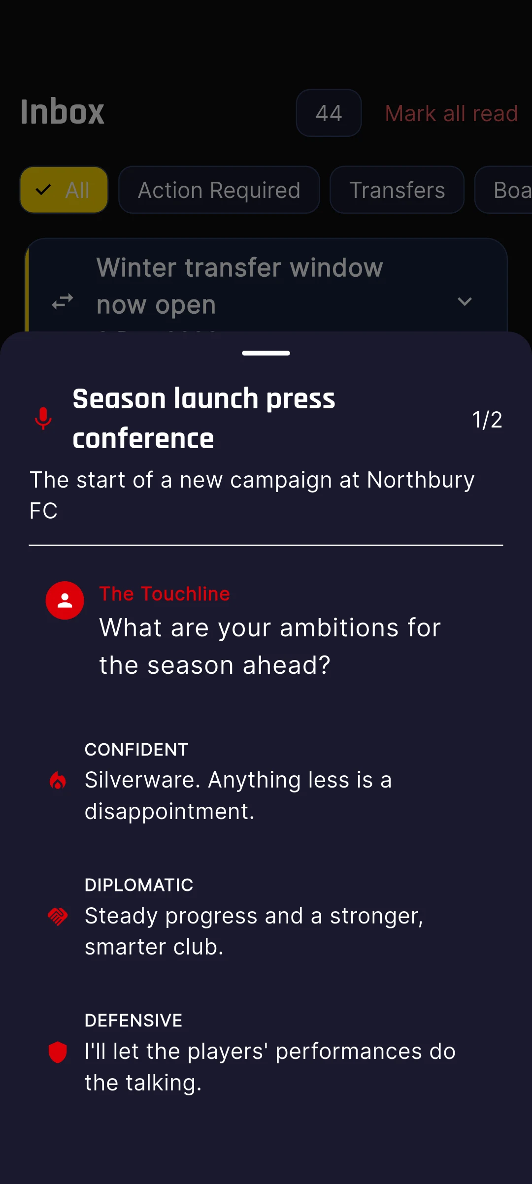Football Director screenshot