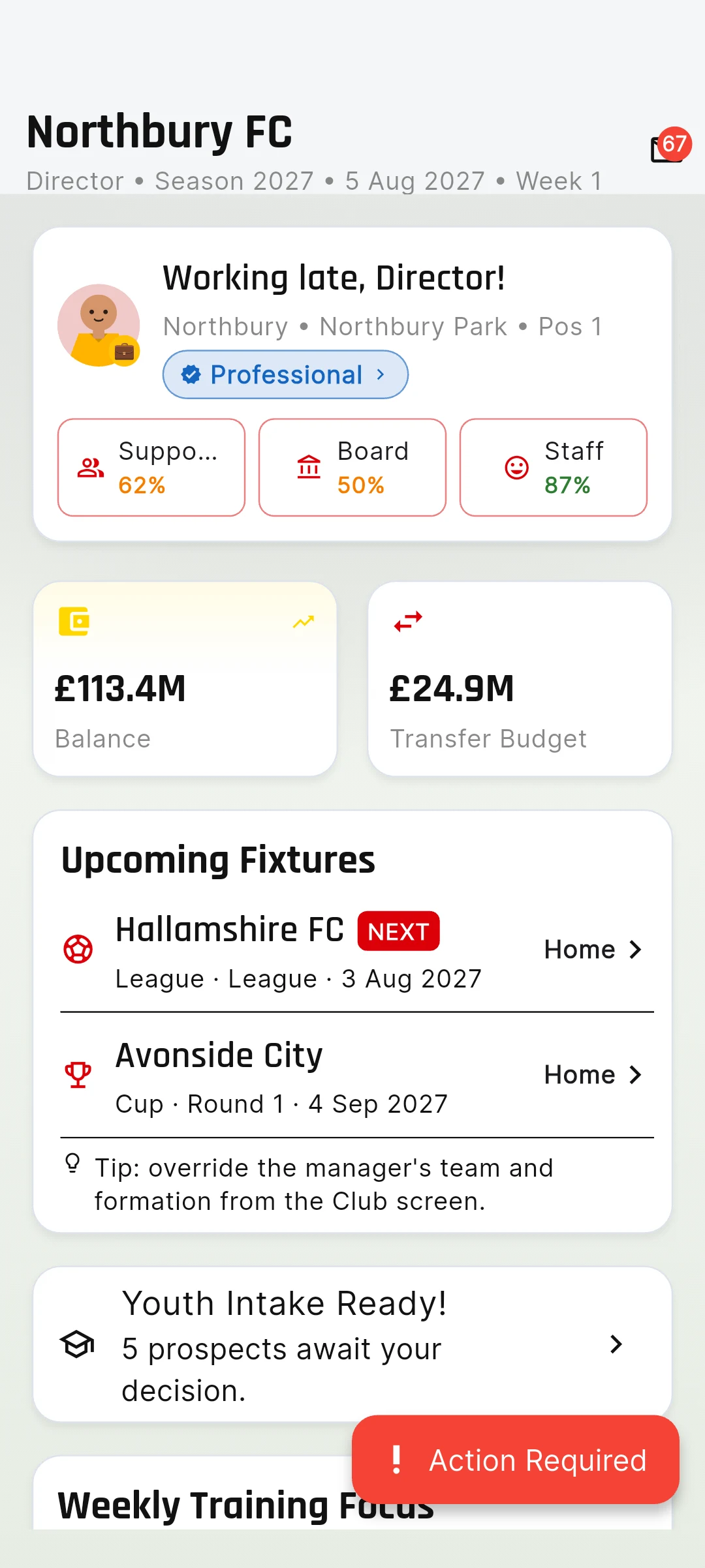 Football Director screenshot
