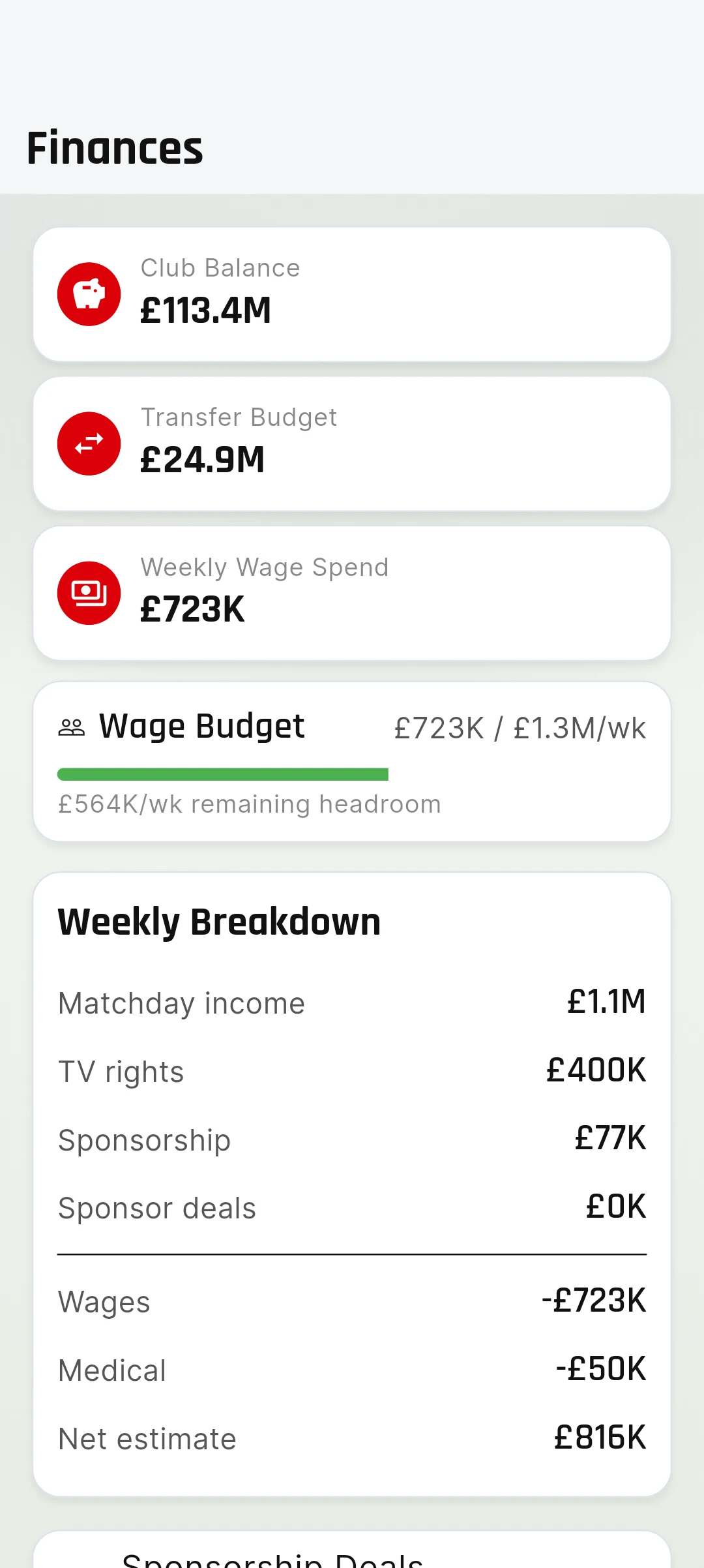 Football Director screenshot