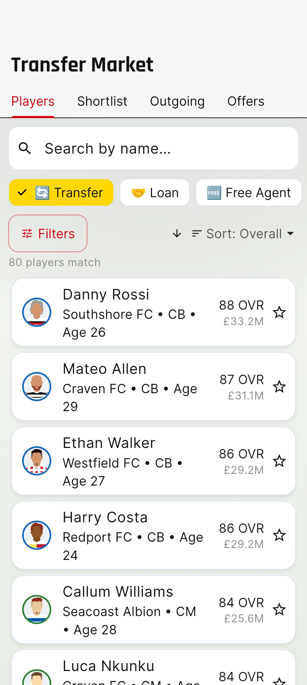 Football Director screenshot
